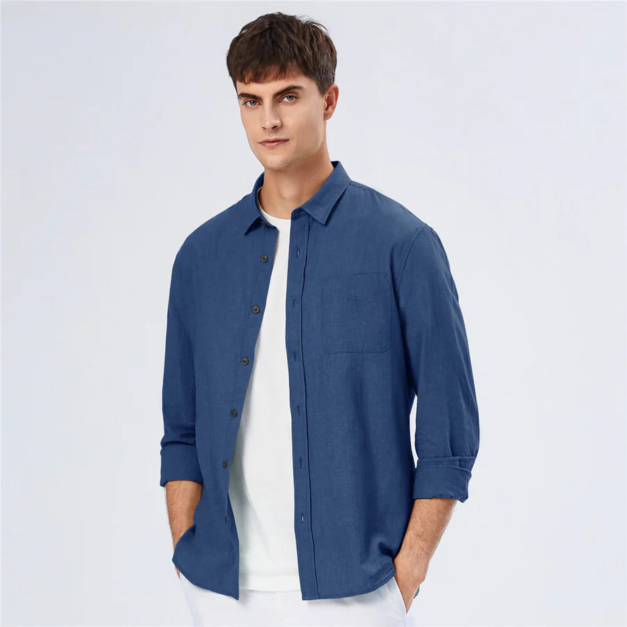 Giordano Men's Linen Cotton Shirt