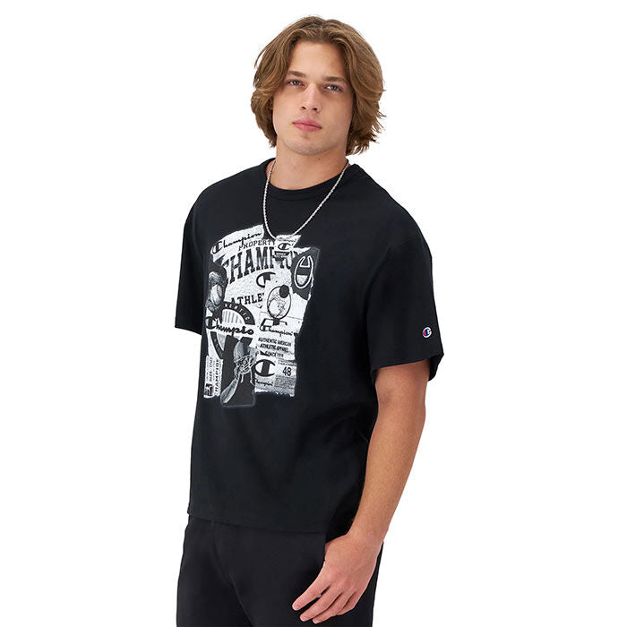 Champion Men's Cut & Paste Midweight T-Shirt