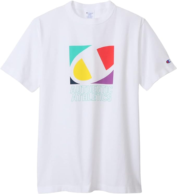 Champion Men's Short Sleeve T-Shirt, Round Neck, Graphic Logo Print