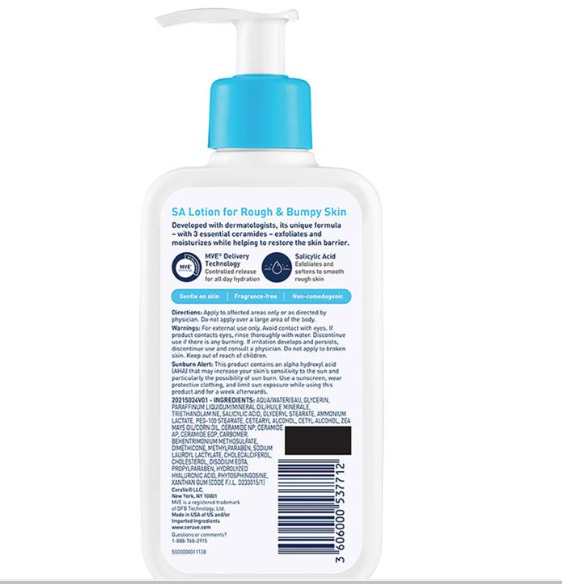 CeraVe SA Lotion for Rough & Bumpy Skin