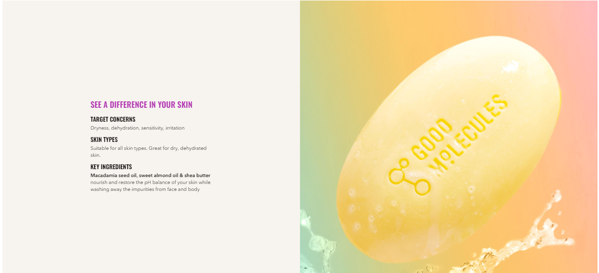 Good Molecules Hydrate & Cleanse Bar