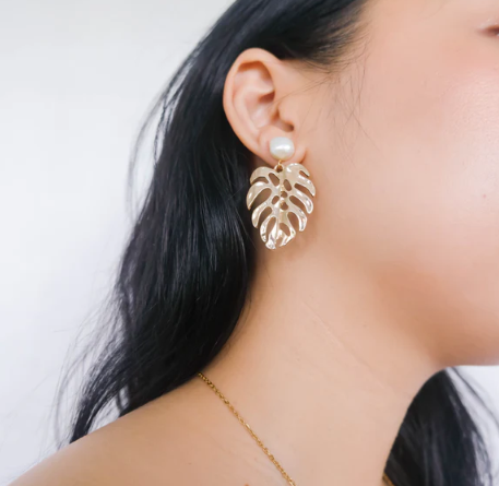 Arete Palmera Oro