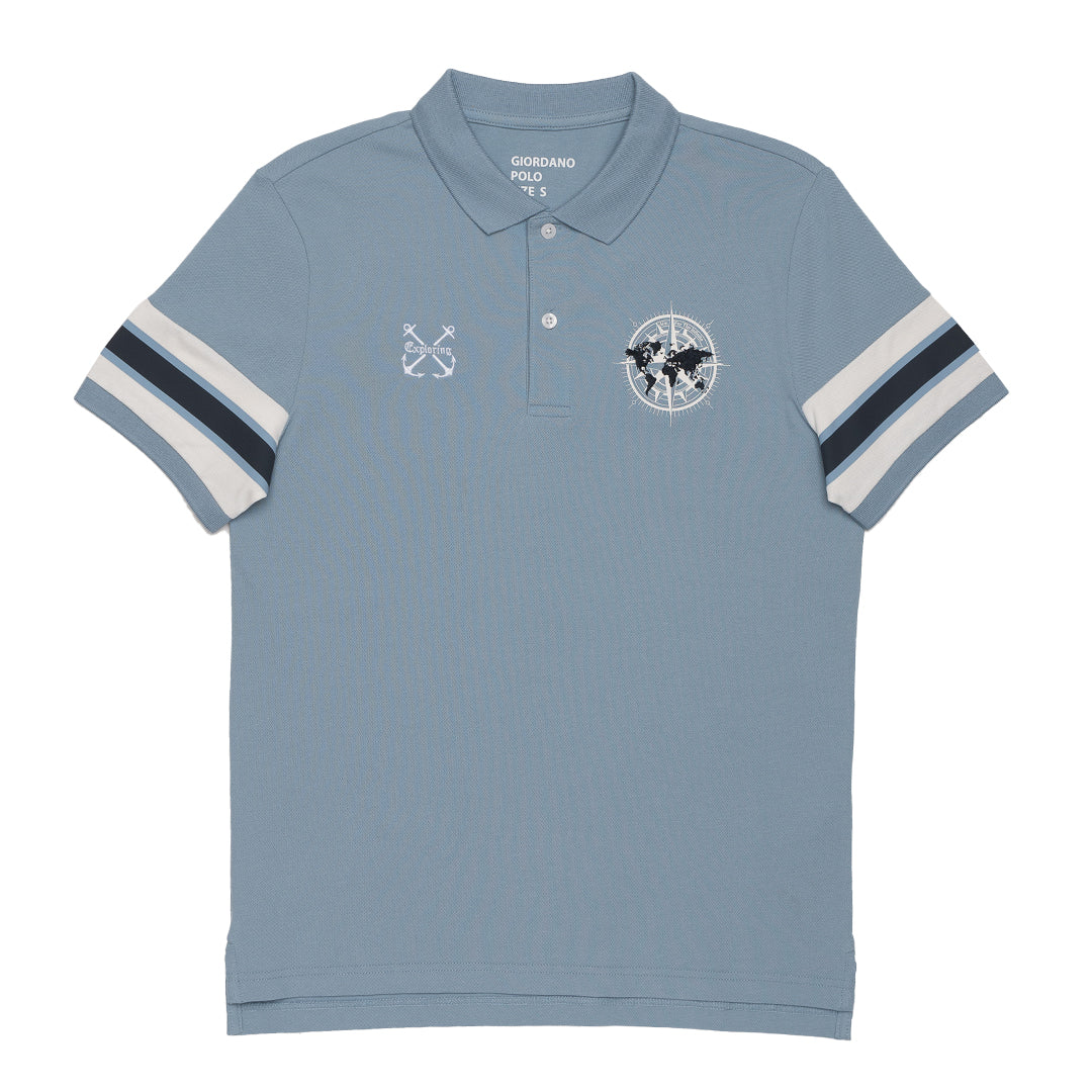 GIORDANO Men's Aim for the Infinite Polo