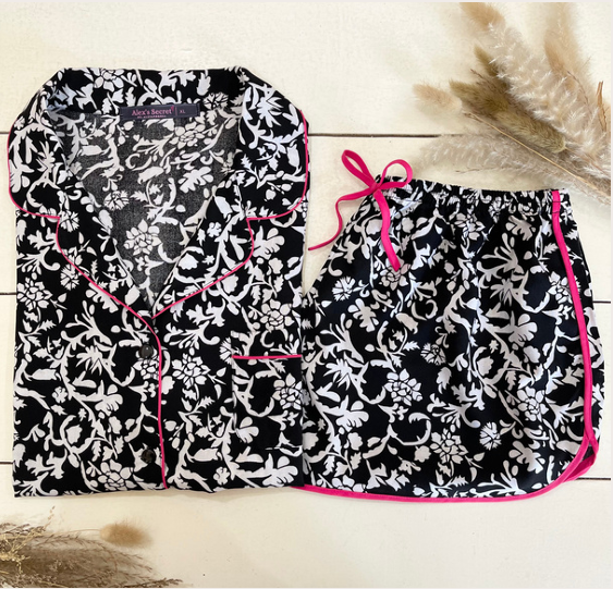 Alex's Secret Black Pink Set - Boxer Style