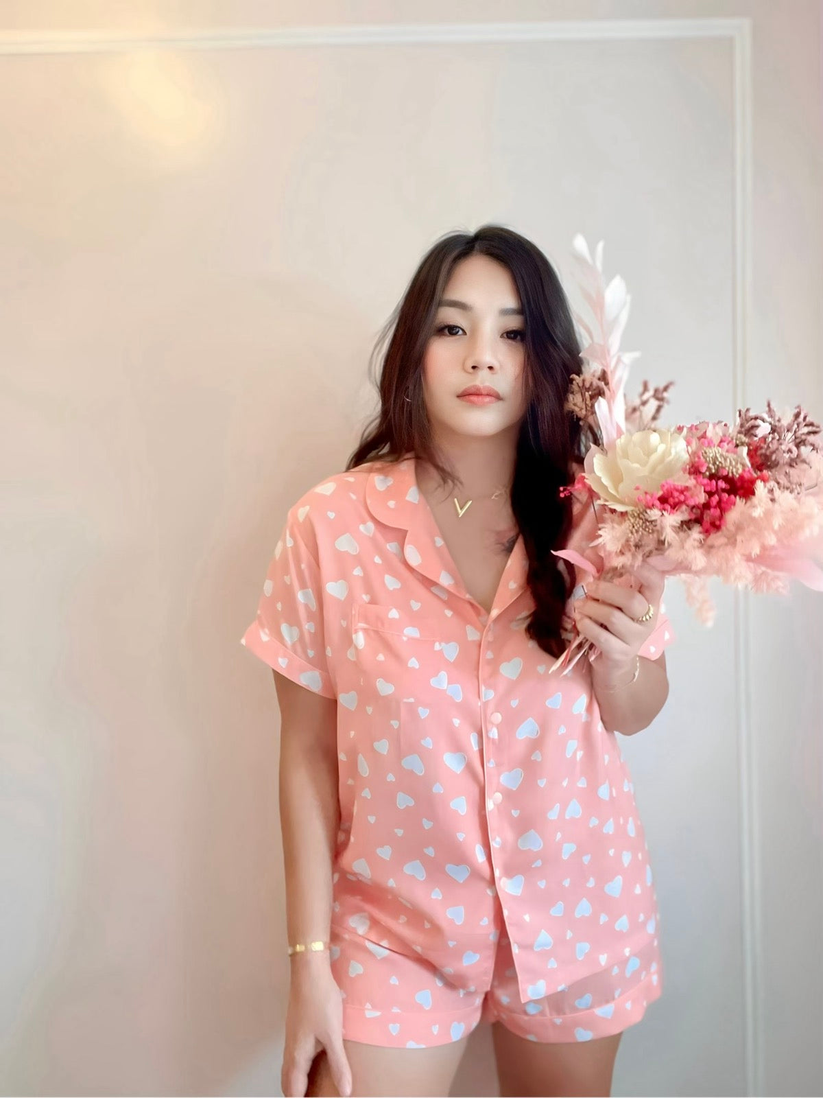 Alex's Secret Hearts Pink Set - Boxers Style