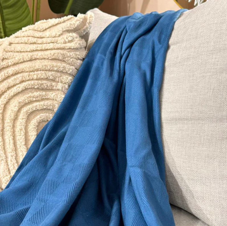 Linen & Homes Bamboo Muslin Throw Blanket