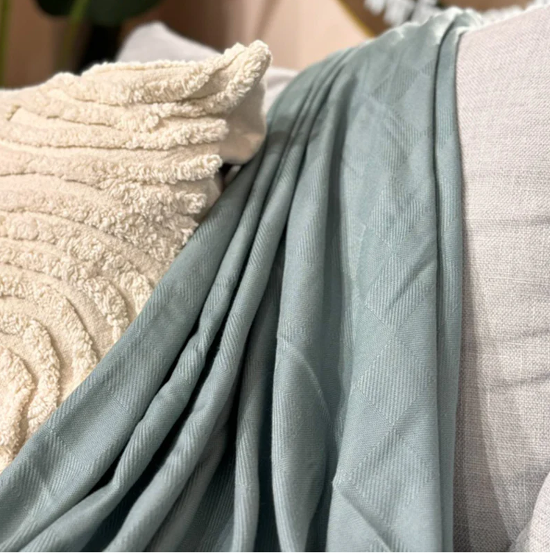 Linen & Homes Bamboo Muslin Throw Blanket