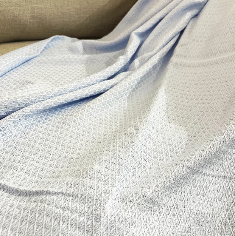 Linen & Homes Bamboo Waffle Throw Blanket