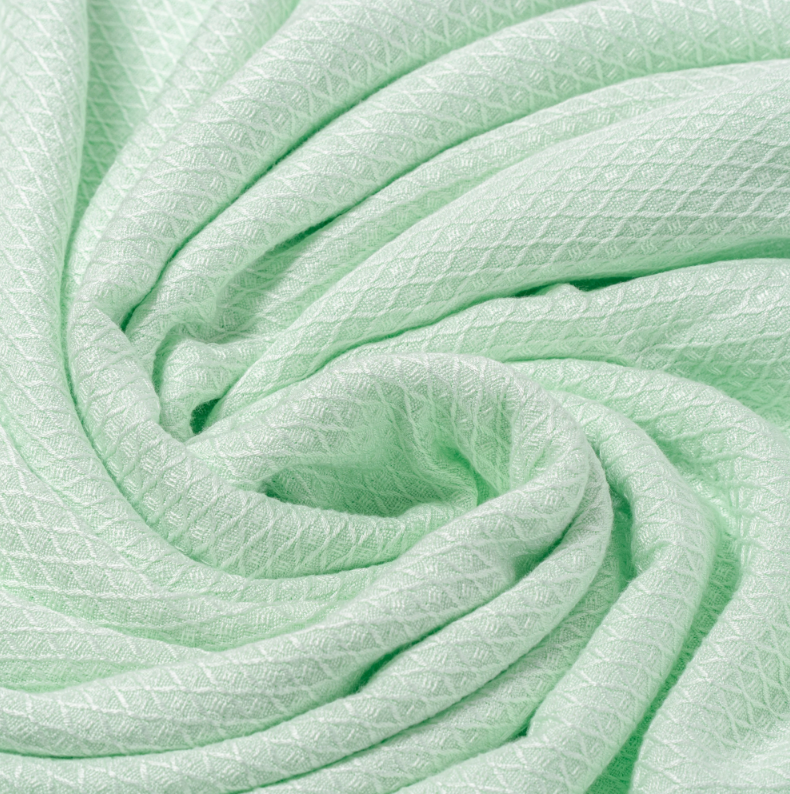 Linen & Homes Bamboo Waffle Throw Blanket