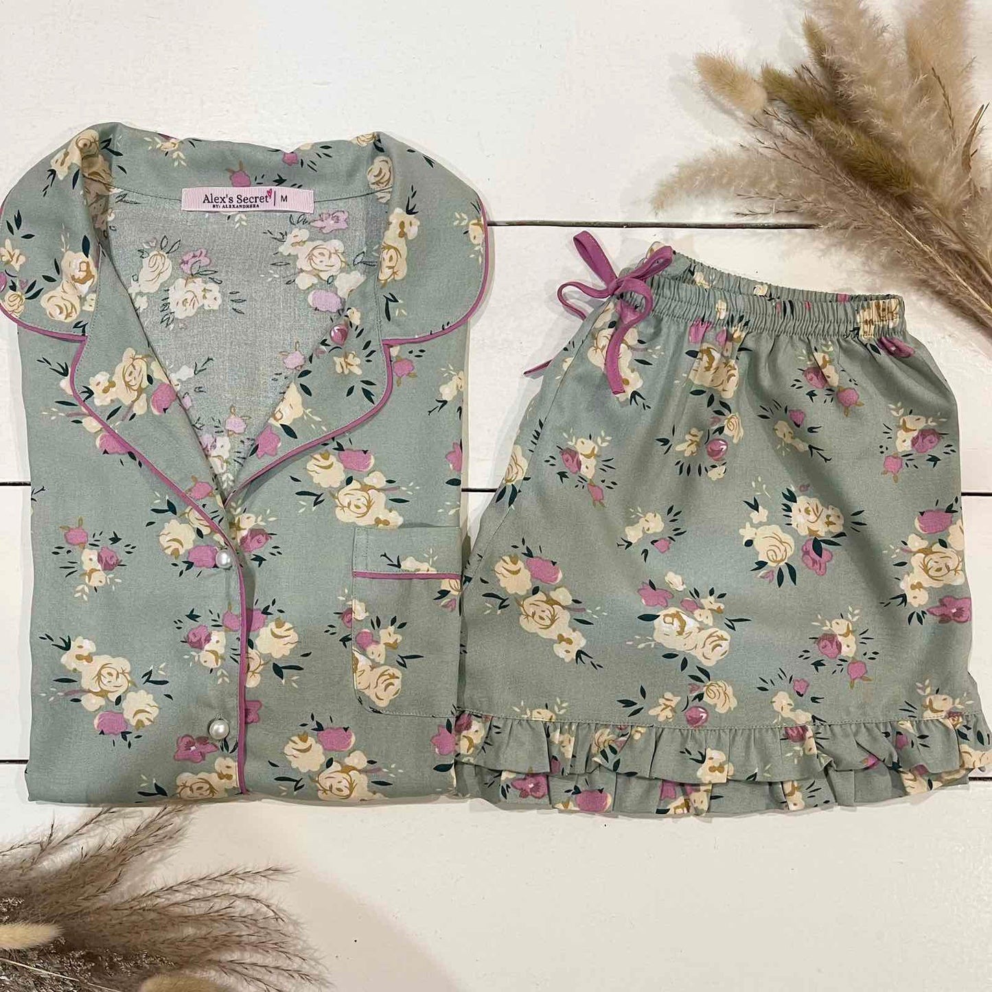 Alex's Secret Mint Pink Set - Frills Style