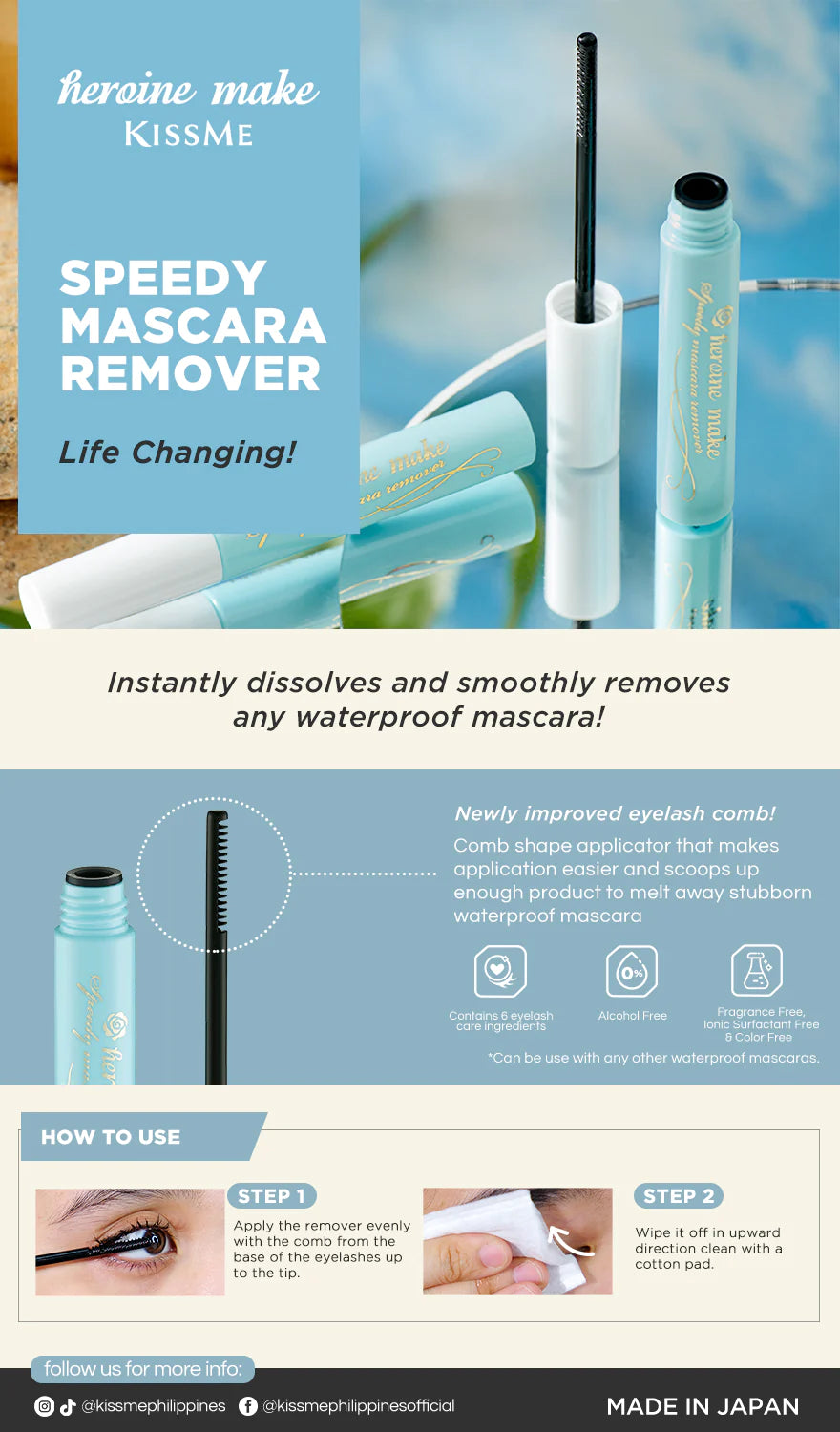 KISSME HEROINE MAKE SPEEDY MASCARA REMOVER