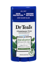 Dr Teal's Aluminum Free Deodorant with Eucalyptus