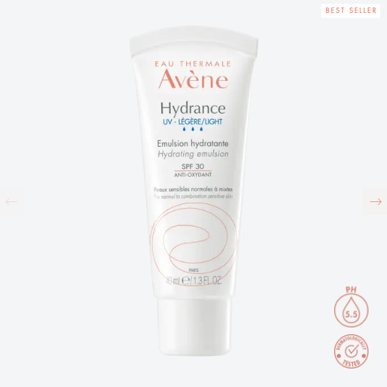 Avene Hydra UV Light Emulsion SPF30 40ml