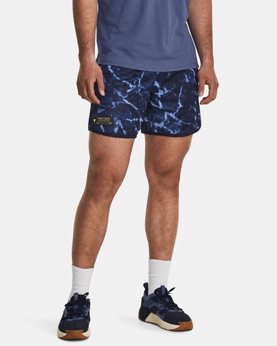 UnderArmour Men's Project Rock Mesh Printed Shorts