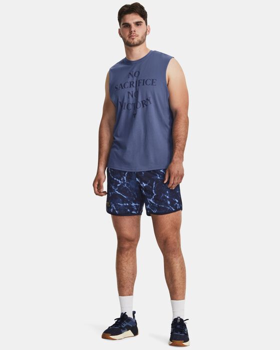 UnderArmour Men's Project Rock Mesh Printed Shorts