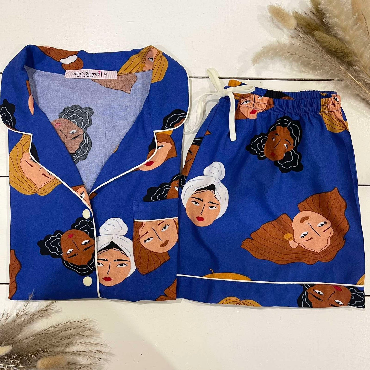 Alex's Secret Women Blue Set - Boxers Style