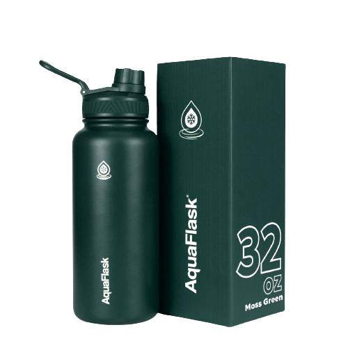 AQUAFLASK (32oz) Wide Mouth w/ Spout Lid - V2