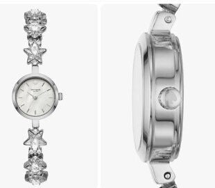 Kate Spade KSW1392 Star Crystals Bracelet Mini Gramercy 20mm Silver Watch
