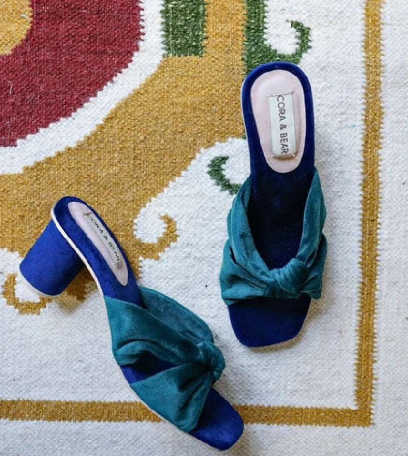 Cora and Bear Flamenco Aqua Blue