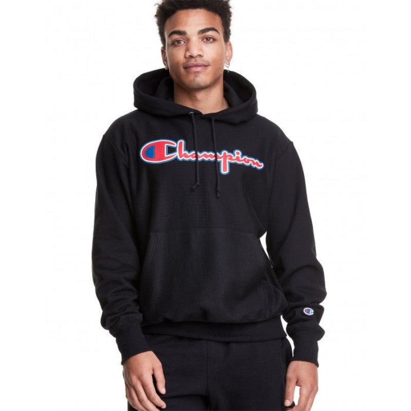Champion Reverse Weave Hoodie Script Logo Applique