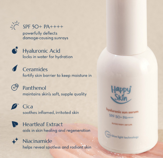 Happy Skin Hyaluronic Sun Serum Spf 50+ PA++++
