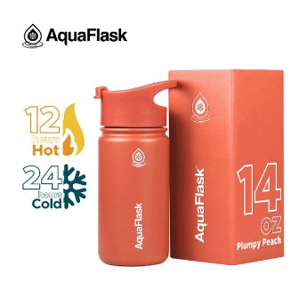 AQUAFLASK (14oz) Wide Mouth w/ Flip Cap