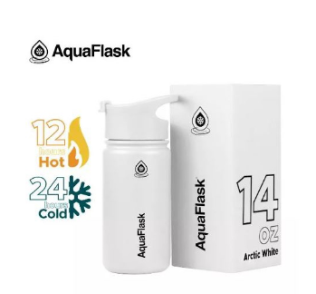 AQUAFLASK (14oz) Wide Mouth w/ Flip Cap