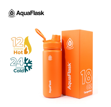 AQUAFLASK (18oz) Wide Mouth w/ Spout Lid - V2