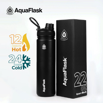 AQUAFLASK (22oz) Wide Mouth w/ Spout Lid - V2