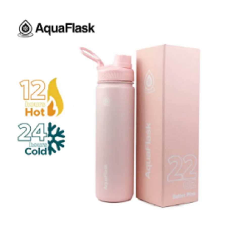 AQUAFLASK (22oz) Wide Mouth w/ Spout Lid - V2