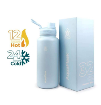 AQUAFLASK (32oz) Wide Mouth w/ Spout Lid - V2
