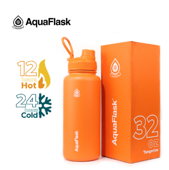 AQUAFLASK (32oz) Wide Mouth w/ Spout Lid - V2