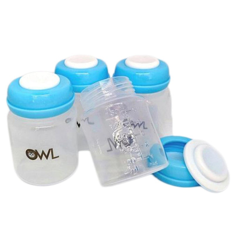 OWL Baby Breastmilk Storage Bottles (Set of 4)