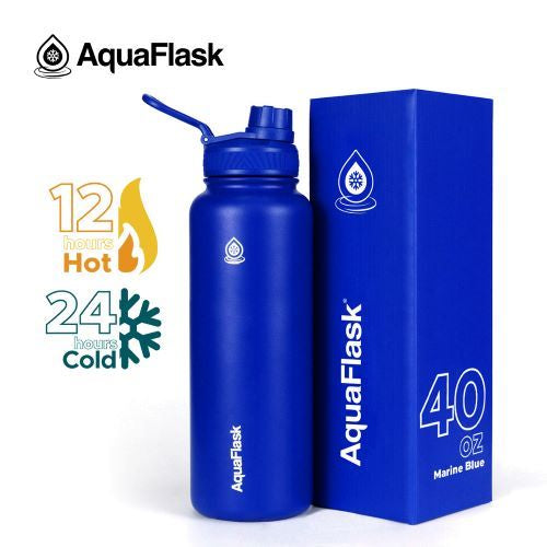 AQUAFLASK (40oz) Wide Mouth w/ Spout Lid - V2