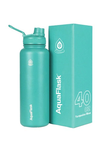 AQUAFLASK (40oz) Wide Mouth w/ Spout Lid - V2