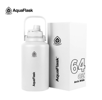 64 Oz Wide Mouth Water Bottle With Spout Lid