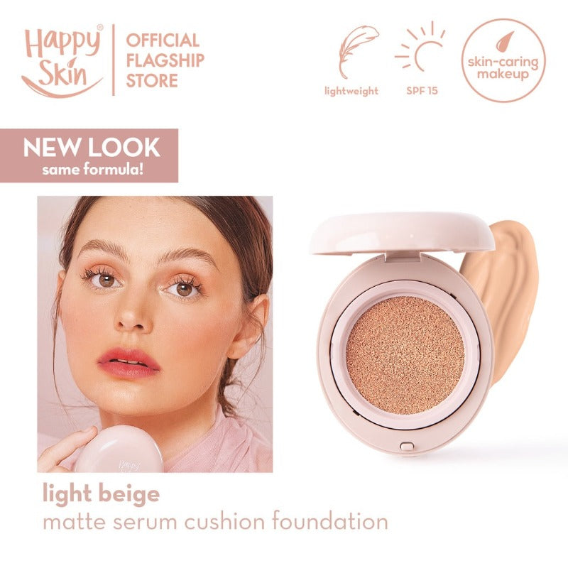 Happy Skin Second Skin Matte Serum Cushion Foundation SPF15