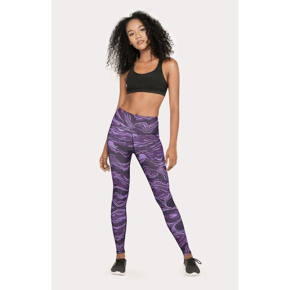 Atsui Women's Fitness Asami Leggings in Printed Charcoal