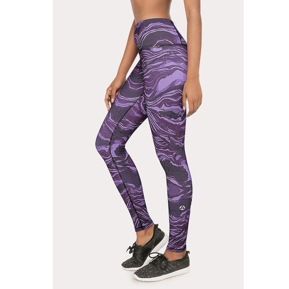 Atsui Women's Fitness Asami Leggings in Printed Charcoal