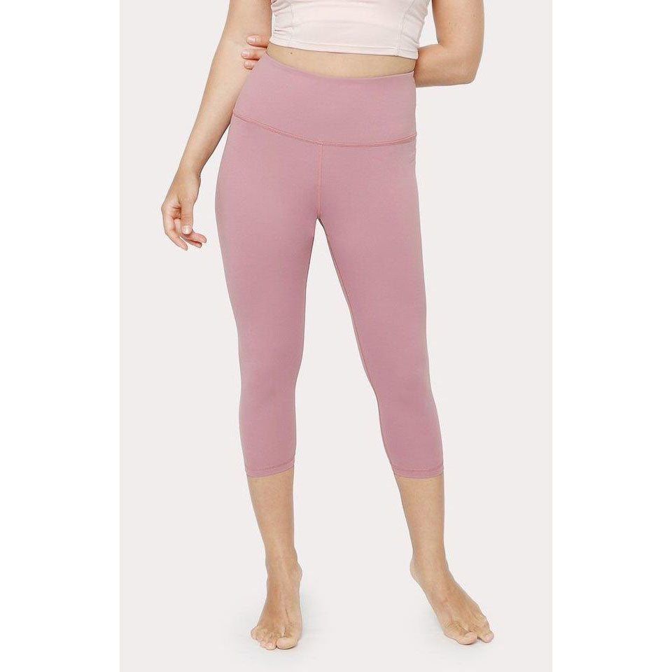 Atsui Women's Fitness Chikara Capri in Faded Rose
