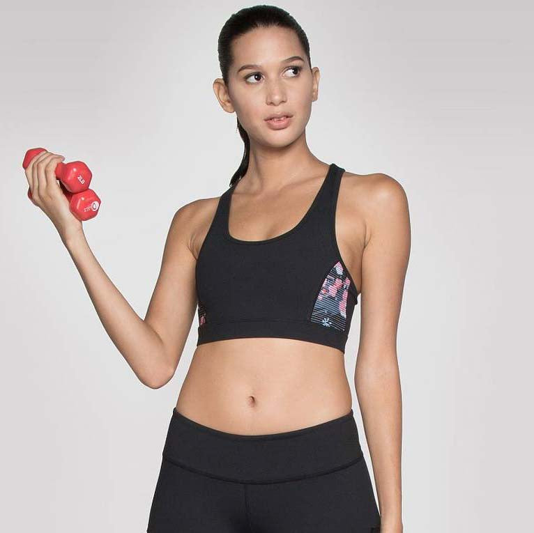 Atsui Women's Fitness Hada Sports Bra in Cherry Blossom