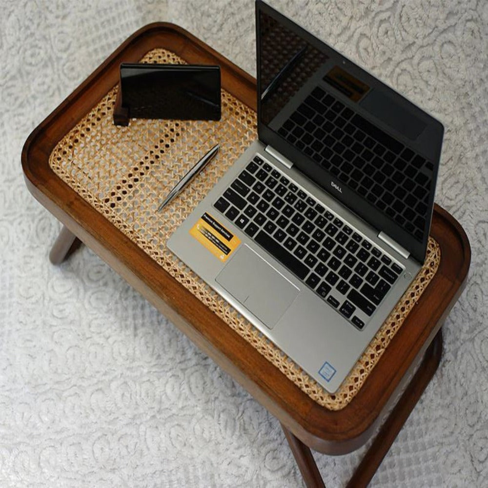 BANDEHA FOLDING BED TRAY WITH IMBUTE (Mahogany)