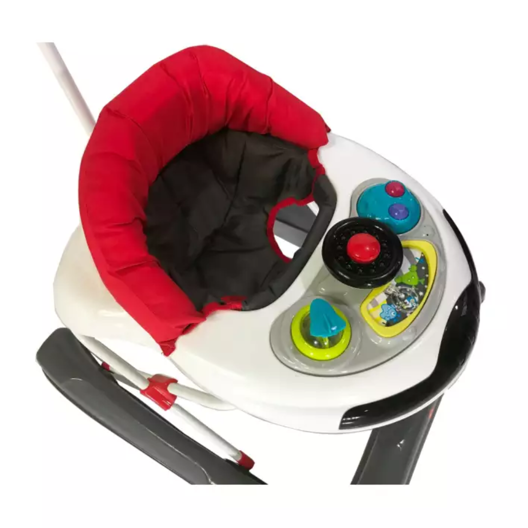 Akeeva Luxury Baby Walker with Parent Handle (Grey)