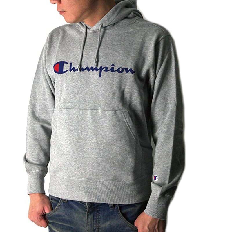 Champion Pullover Hooded Logo Sweatshirt
