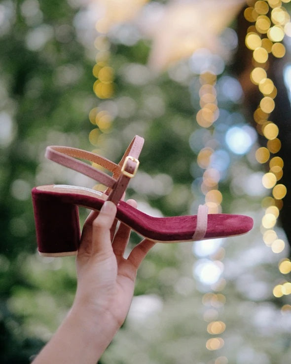 Cora and Bear Salsa Two-tone in Wine