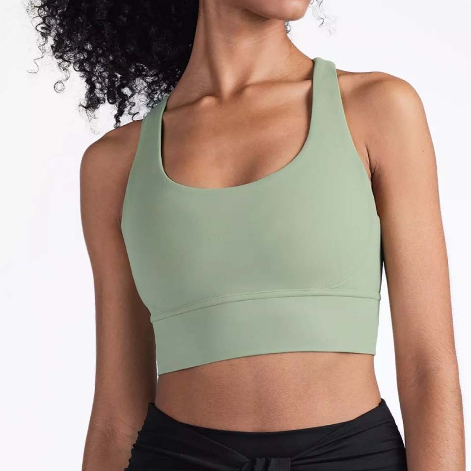 Ginhawa Athleisure Kylie Ultra Comfort Padded Sports Bra in Green