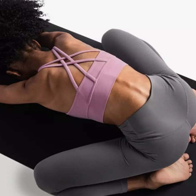 Ginhawa Athleisure Kylie Ultra Comfort Padded Sports Bra in Pink