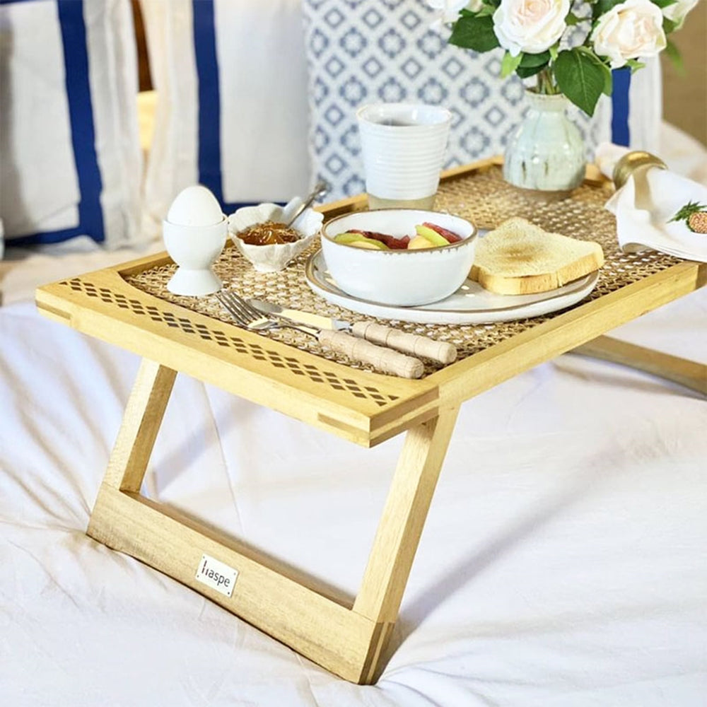 Haspe Rectangular Folding Bed Tray with Kamagong