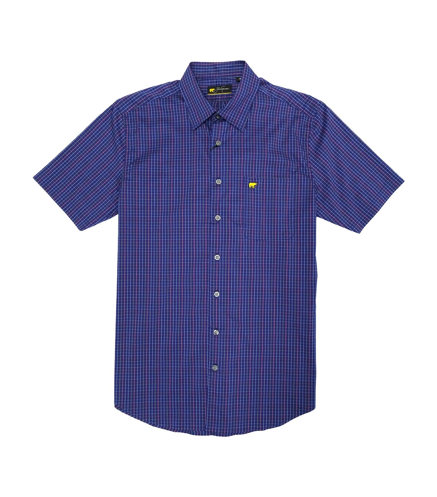 Jack Nicklaus Multi-Color Tattersal Woven Shirt