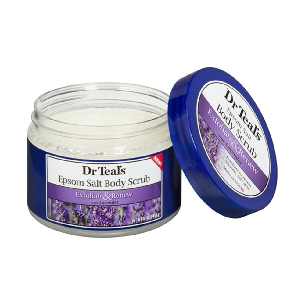 Dr Teal's Epsom Salt Body Scrub with Lavender, 16 oz